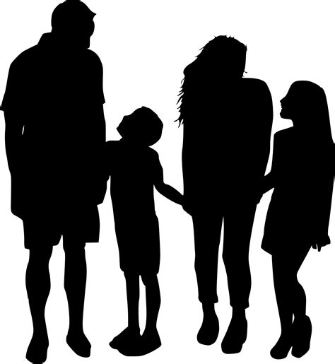 family silhouette png